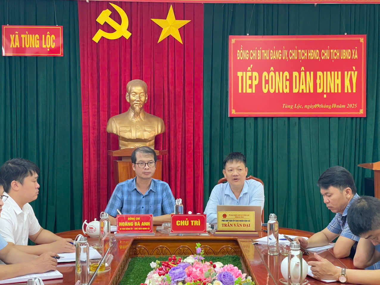 Uỷ ban nhân dân xã Tùng Lộc tổ chức tiếp công dân định kỳ ngày 09/10/2025