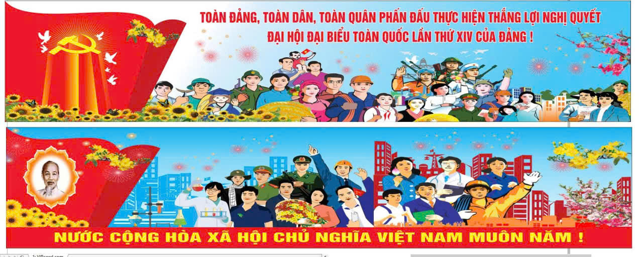 Chào mừng Đại hội đại biểu toàn quốc lần thứ XIV của Đảng