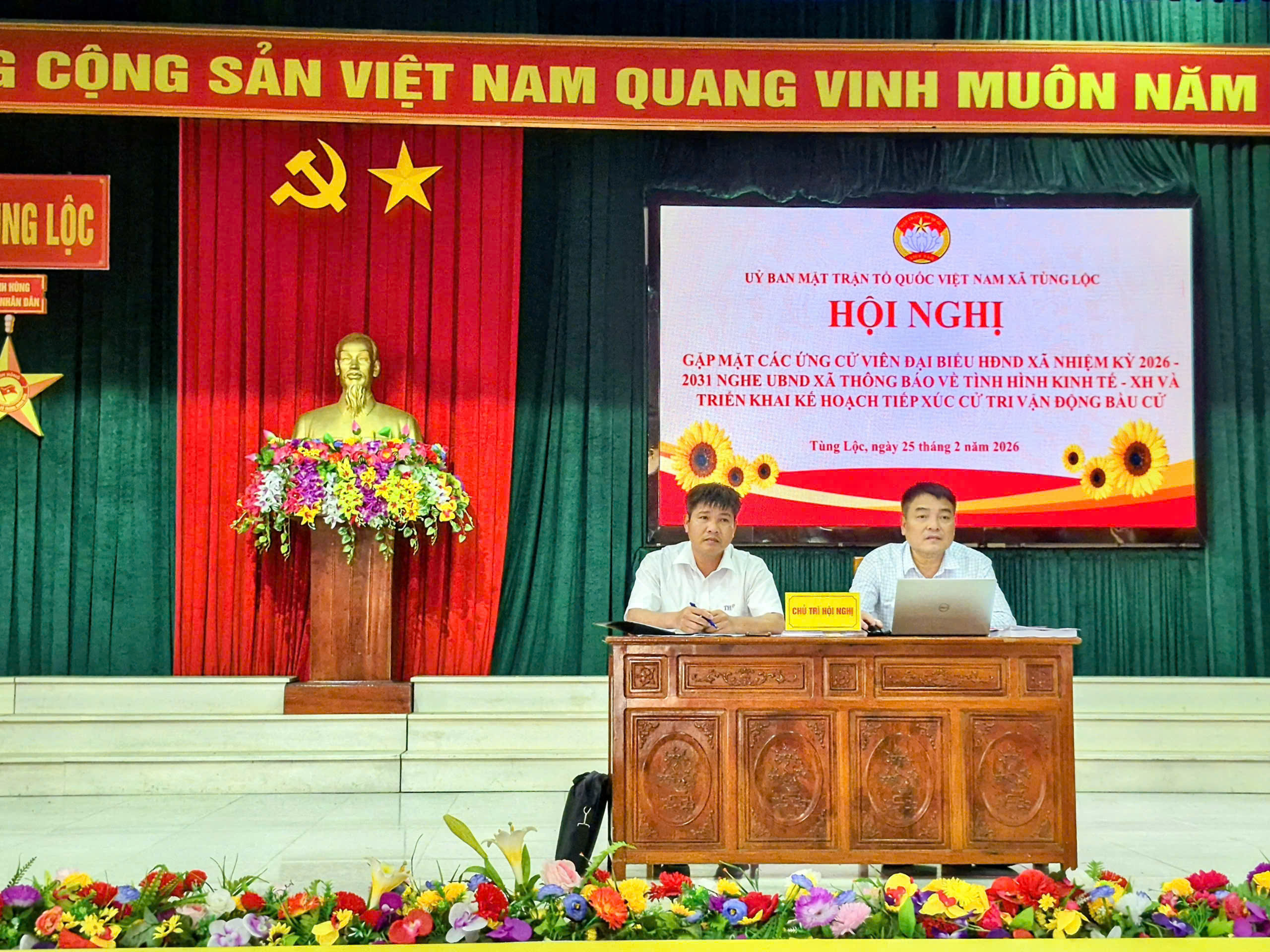 Hội nghị gặp mặt những người ứng cử đại biểu HĐND xã khóa XX, nhiệm kỳ 2026 - 2031