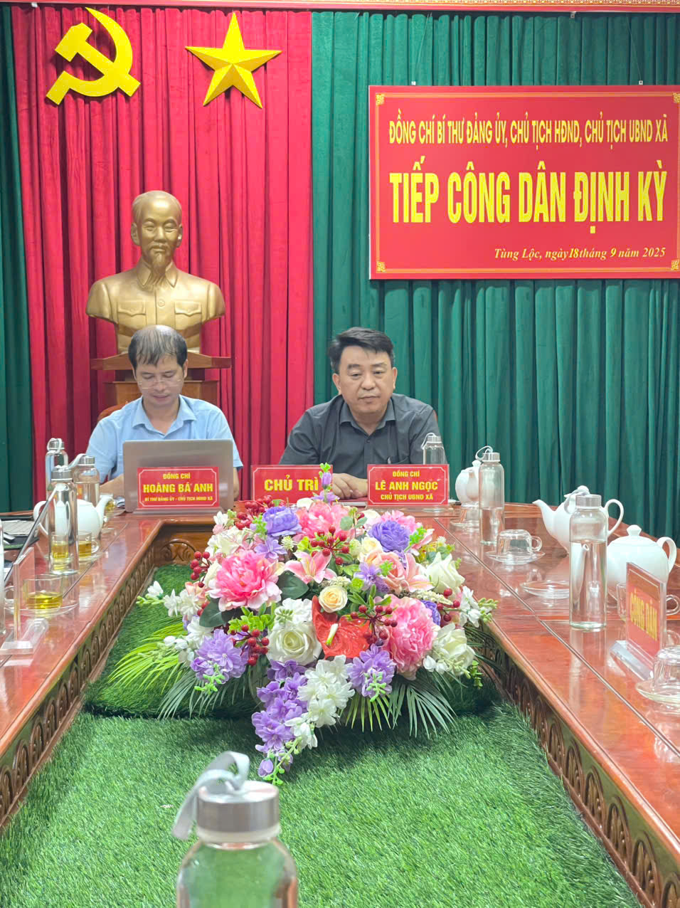 Uỷ ban nhân dân xã Tùng Lộc tổ chức tiếp công dân định kỳ ngày 18/9/2025