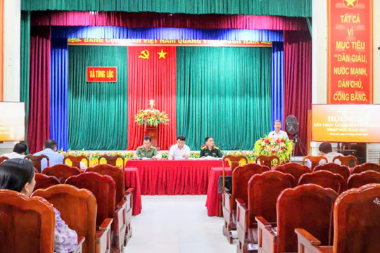 Xã Tùng Lộc xét thực lực nguồn sẵn sàng nhập ngũ năm 2027 