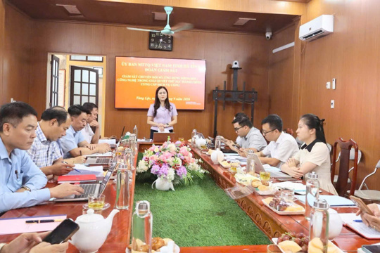 Ủy ban MTTQ tỉnh  giám sát chuyển đổi số, khoa học - công nghệ tại Tùng Lộc 
