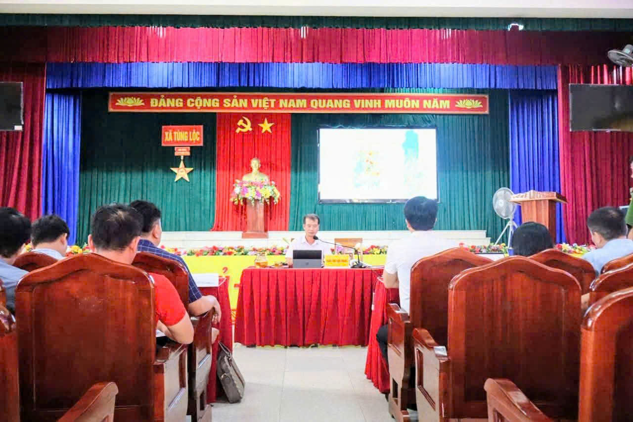 Tùng Lộc lấy ý kiến hoàn thiện dự thảo Quy hoạch chung xã đến năm 2050