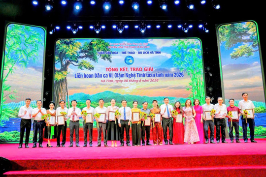 Tung Lộc đạt giải Nhì cuộc thi Liên hoan Dân ca Ví, Giặm Nghệ Tĩnh năm 2026