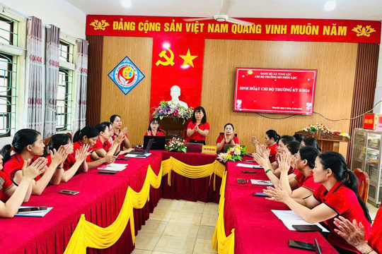  Chi bộ trường mầm non Phúc Lộc  tổ chức sinh hoạt chi bộ thường kỳ 8/2026