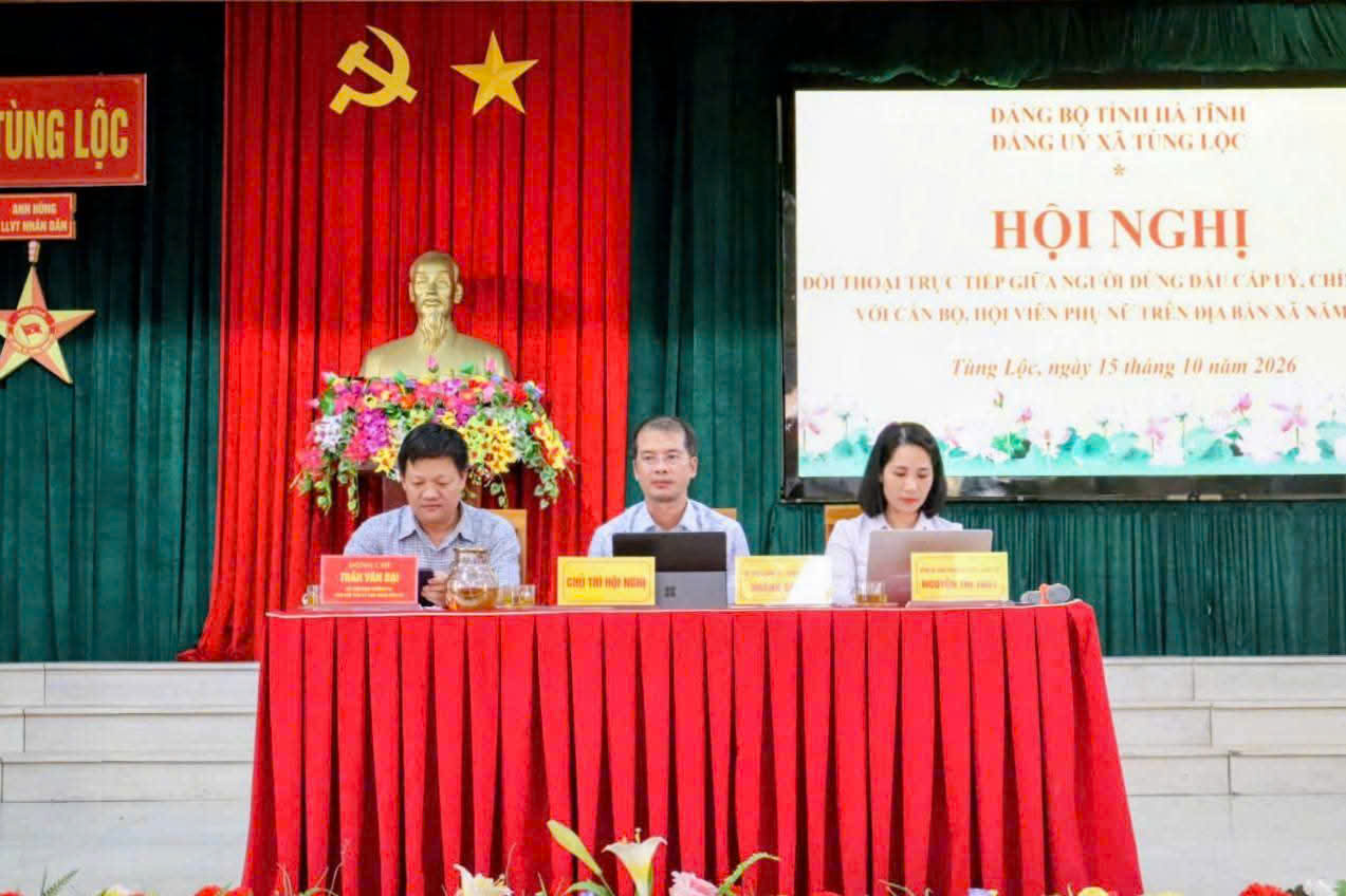 Hội nghị đối thoại giữa người đứng đầu cấp ủy, chính quyền địa phương với cán bộ, hội viên phụ nữ năm 2026 với chủ đề “Phụ nữ nói - Cấp ủy, chính quyền lắng nghe”