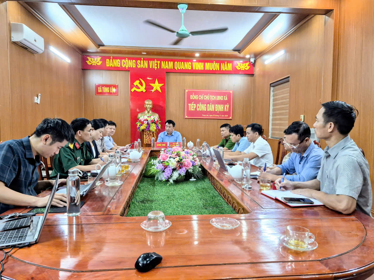 Tùng Lộc chủ động triển khai các biện pháp ứng phó với mưa lớn
