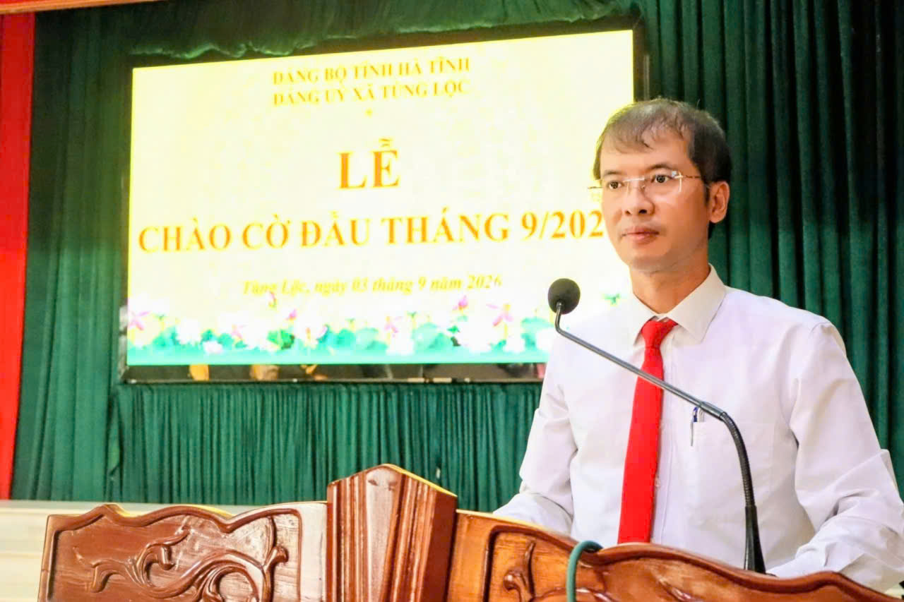 Xã Tùng Lộc tổ chức Lễ chào cờ đầu tháng 9/2026