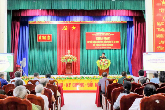 Hoàn thành lớp bồi dưỡng kiến thức QP-AN năm 2026 trưởng dòng họ tộc 