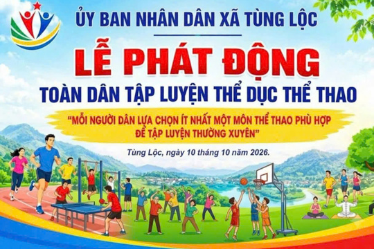 Tùng Lộc lan tỏa tinh thần thể thao trong cộng đồng